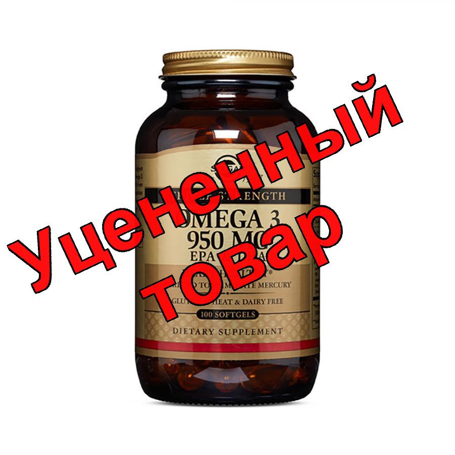 Солгар Тройная Омега-3 950мг ЭПК и ДГК БАД капс N 100