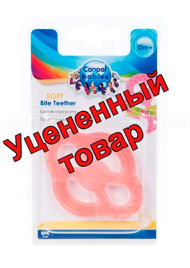 Canpol babies прорезыватель клевер прозрачный +0мес