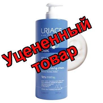 Uriage bebe пенящийся крем 1л первый очищающий для лица/головы/тела 0+мес