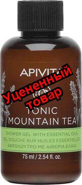 Апивита Гель для душа тонизирующий горный чай с эфирными маслами фл 75мл N 1