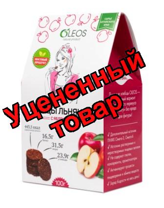 Олеос Хлебцы льняные с яблоком 100г