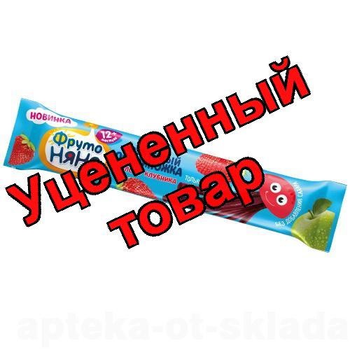 ФрутоНяня фруктовый осьминожка яблоко-клубника 16г 12+мес