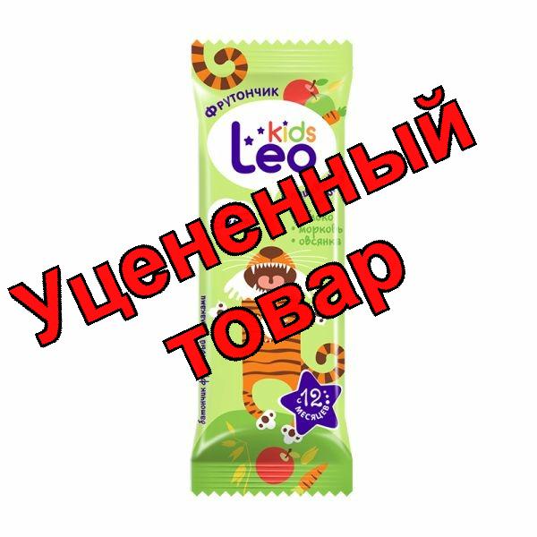 Leo Kids Фрутончик Батончик фруктовый со злаками яблоко/морковь/овсянка 12+месяцев 20г