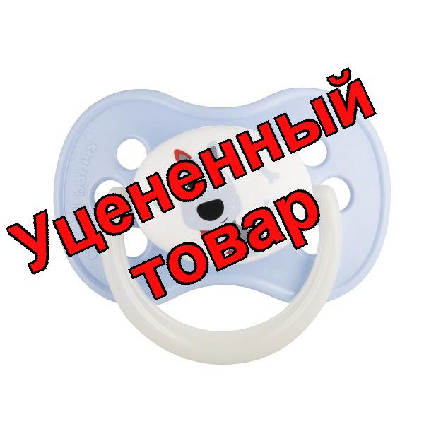 Canpol babies соска-пустышка латекcная круглая Animals 6-18мес