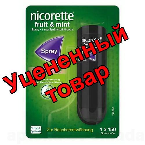Никоретте спрей фруктово-мятный вкус 150 доз