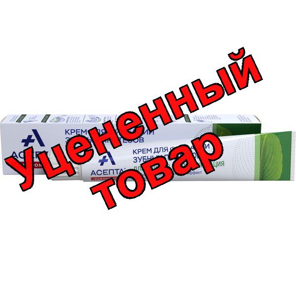 Асепта крем для фиксации зубных протезов мятный вкус 40г