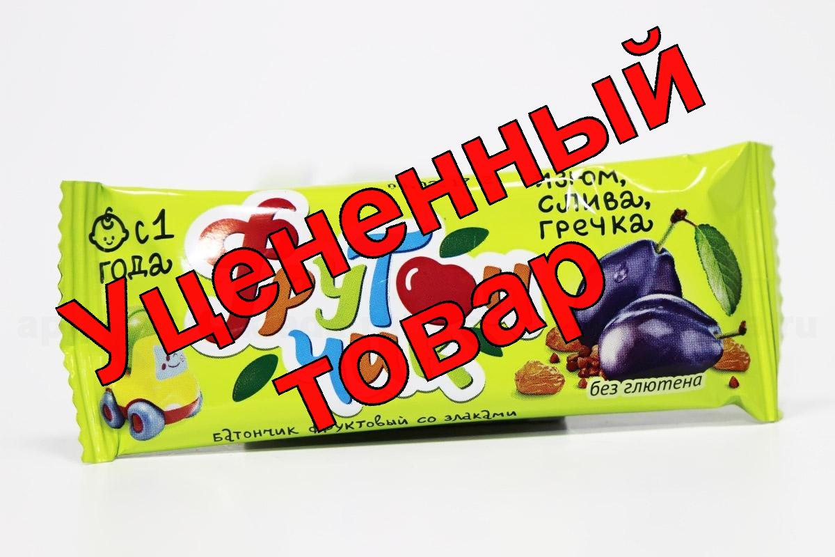 Leo Kids Фрутончик Батончик фруктовый со злаками изюм/слива/гречка без глютена с 1-го года 20г