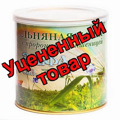 Льняная каша моментального приготовления с пророщенной пшеницей без сахара 400г