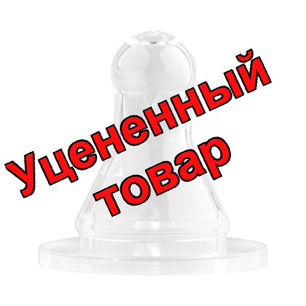 Lubby cоска молочная силиконовая медленный поток для бутулочки с узким горлышком 0+мес /4661/ N 2