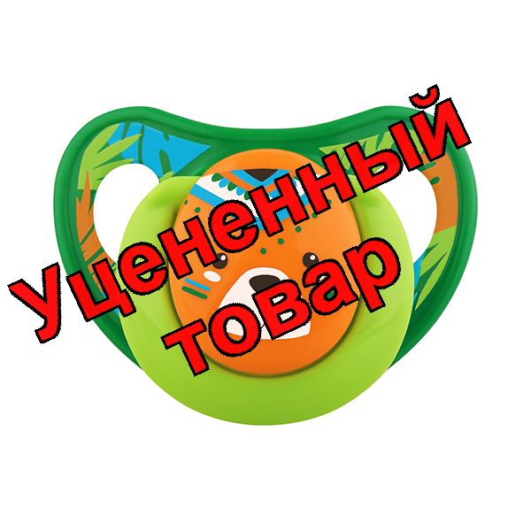 Lubby соска-пустышка силиконовая круглая форма соска 6+месяцев /28557/