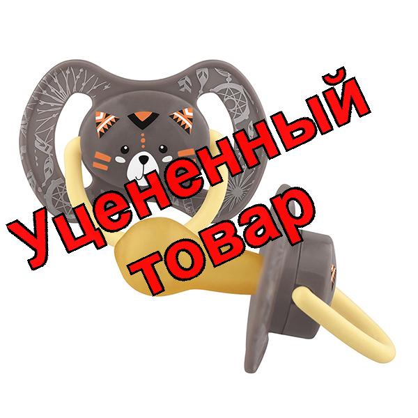 Lubby пустышка латексная круглая форма соска /28552/ 6+месяцев