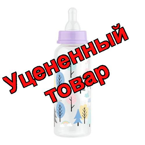 Lubby Бутылочка с силиконовой соской молочная медленный поток узкое горлышко 250мл /12022/ 0+мес