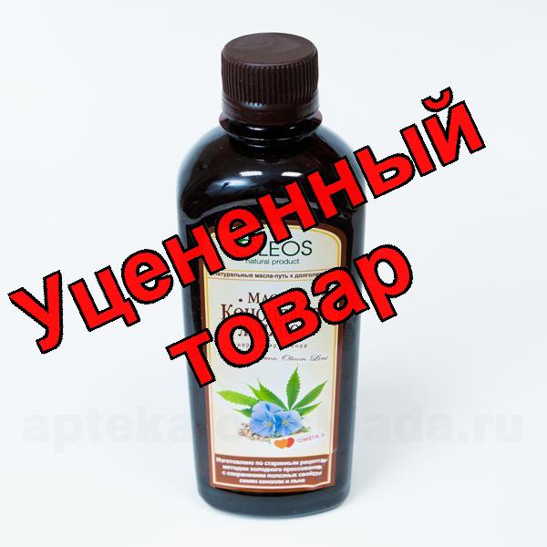 Олеос масло конопляно-льняное нерафинированное 350 мл