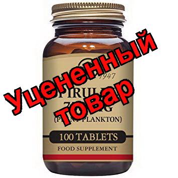 Солгар Спирулина таб 750мг N 100