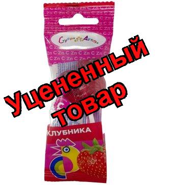 Страна детства Петушок карамель леденцовая на палочке цинк/витамин/клубника 17г N 1