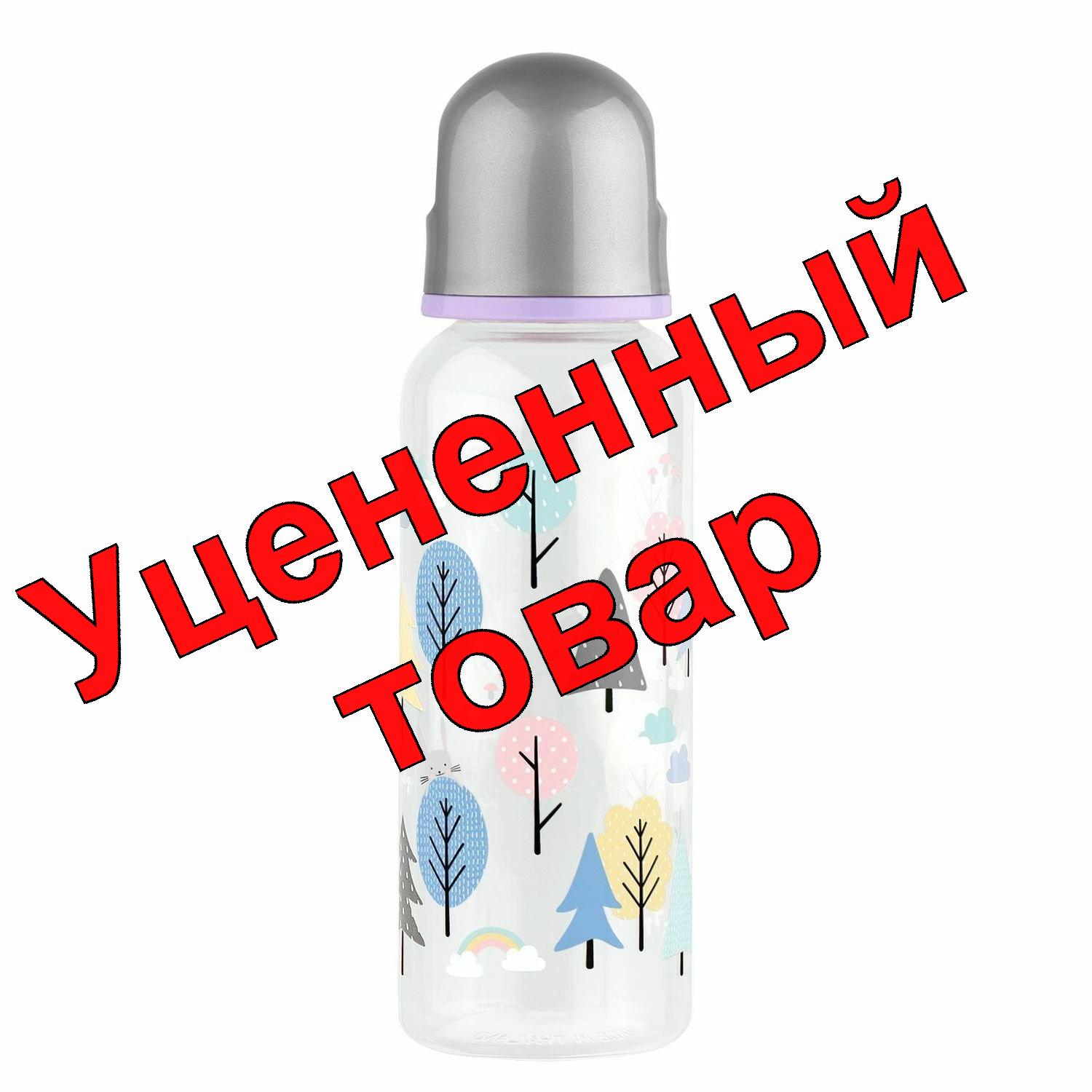 Lubby Бутылочка с силиконовой соской молочная медленный поток узкое горлышко 250мл /12022/ 0+мес