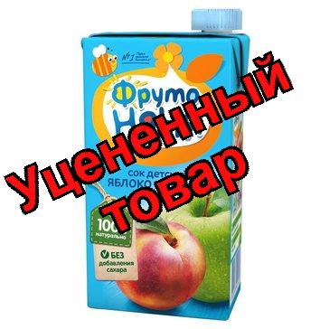 ФрутоНяня Сок яблоко/персик/ с мякотью/без сахара 500мл