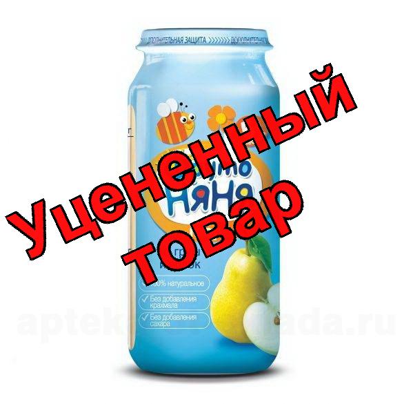 ФрутоНяня Пюре яблоко/груша без сахара 5+ 250г