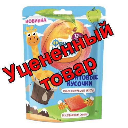 Фрутоняня фруктовые кусочки 53г яблоко/персик 12+мес N 10