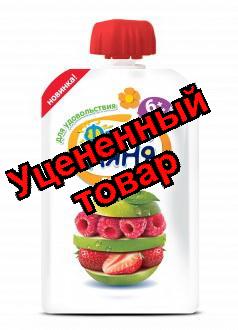 ФрутоНяня десерт яблоко/малина/клубника мягкая упаковка 90г