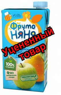ФрутоНяня Сок яблоко/груша/ с мякотью/без сахара 500мл