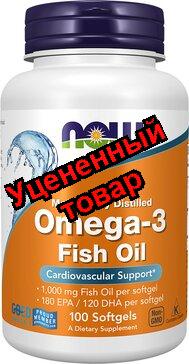 NOW Omega-3 Омега-3 капсулы 1000мг N 200