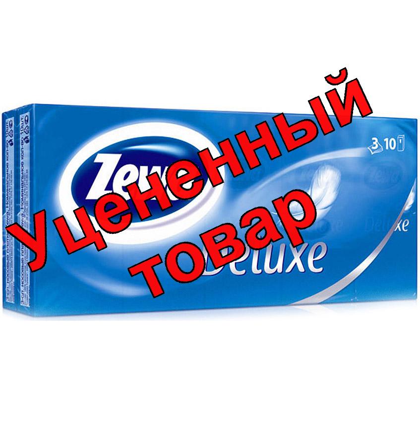 Zewa deluxe платки носовые бумажные 10шт спайка N 10