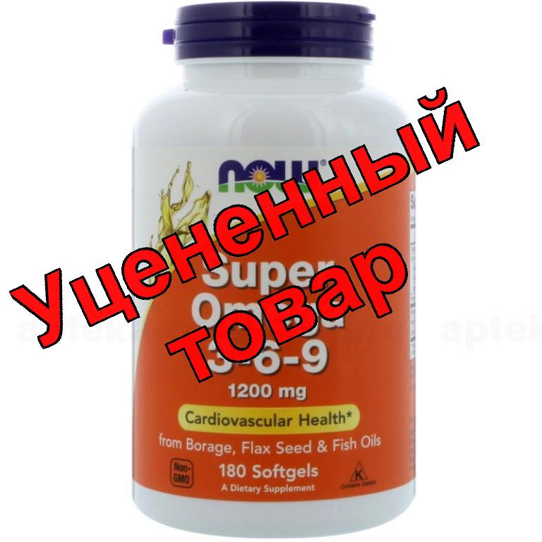NOW Super Omega супер омега 3-6-9 капс 1600мг N 90